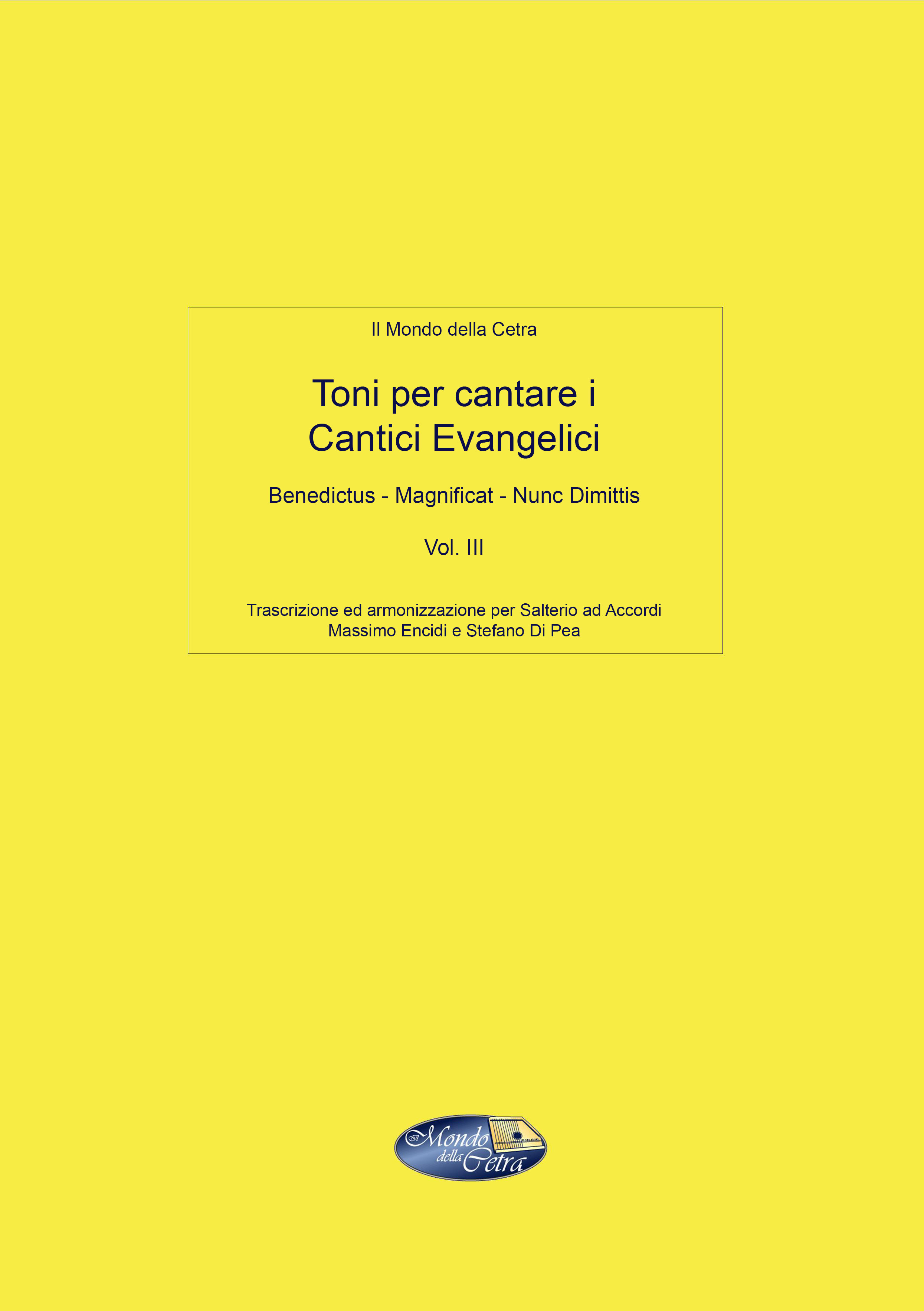 TONI PER CANTARE I CANTICI EVANGELICI - VOL. 3