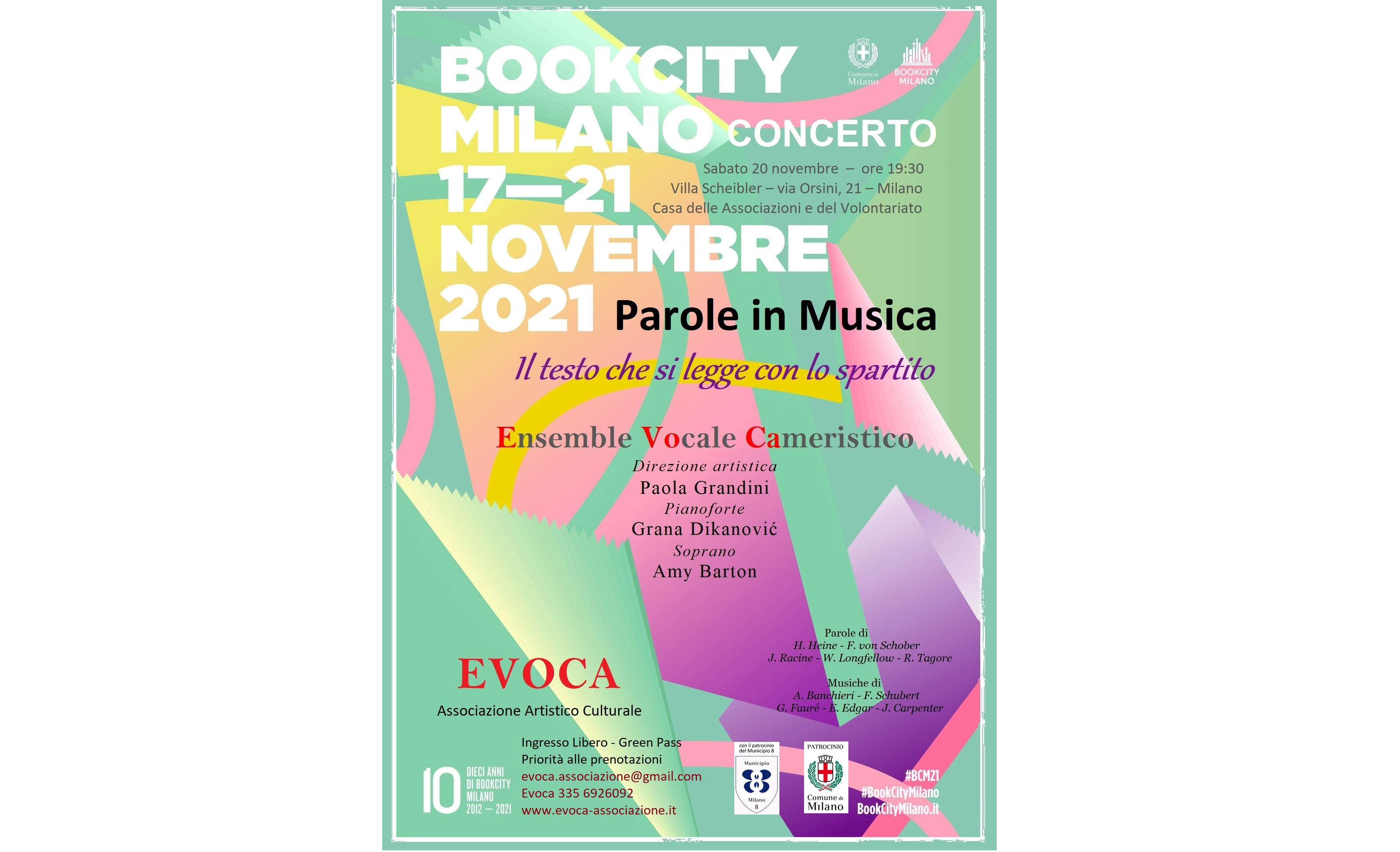 BOOKCITY MILANO 2021 - Parole in Musica - Il testo che si legge con lo spartito