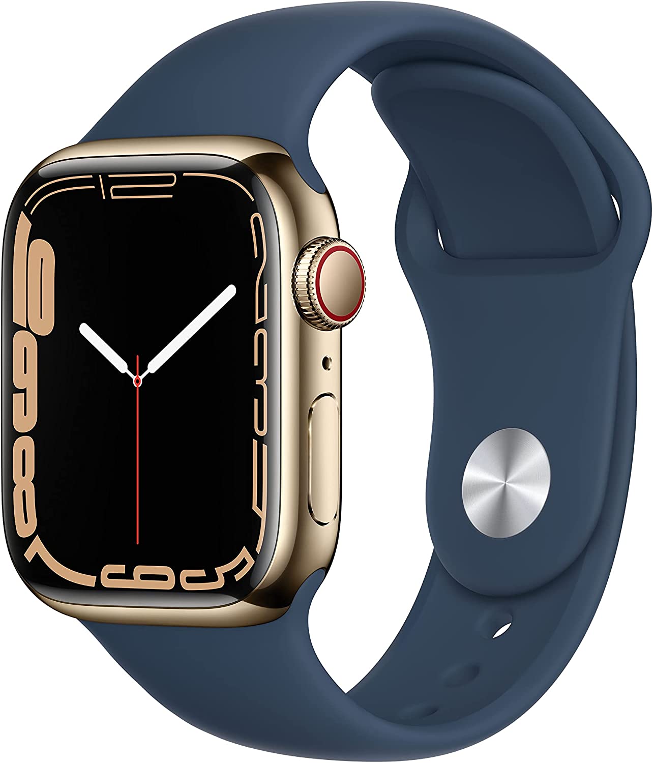 Apple Watch Series 7 GPS + Cellular, Cassa 41 mm in acciaio inossidabile