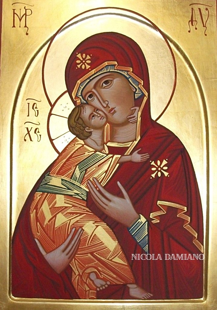 Madonna della tenerezza, icona Santa