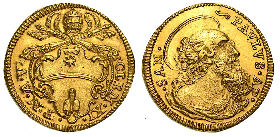 CLEMENTE XI (Giovanni Francesco Albani) 1700-1721. Scudo d'oro A. V.  più di SPL