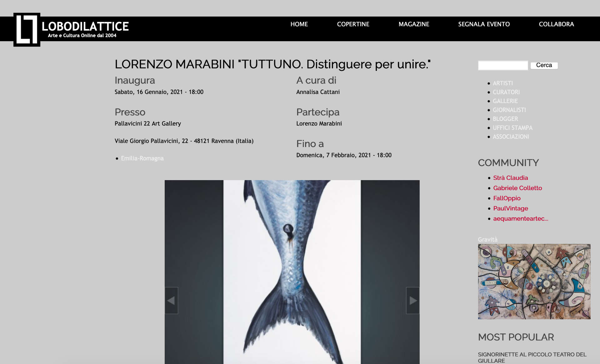 lobo di lattice arte contemporanea cultura lorenzo marabini