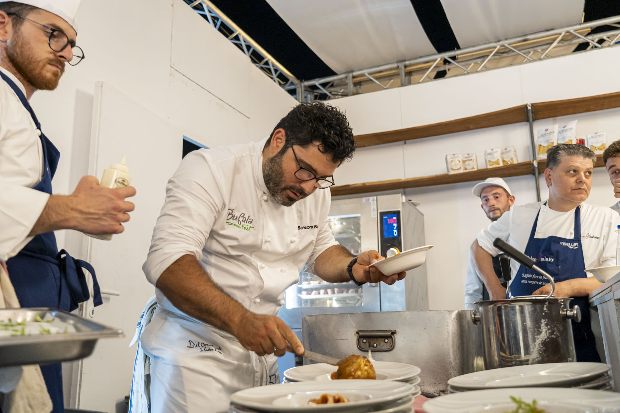 Lo chef stellato Salvatore Bianco al Miramare Exclusive di Bufala Fest 1jpg