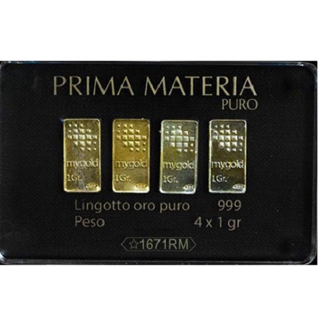 Lingotto in Blister, oro 24 kt Prima Materia