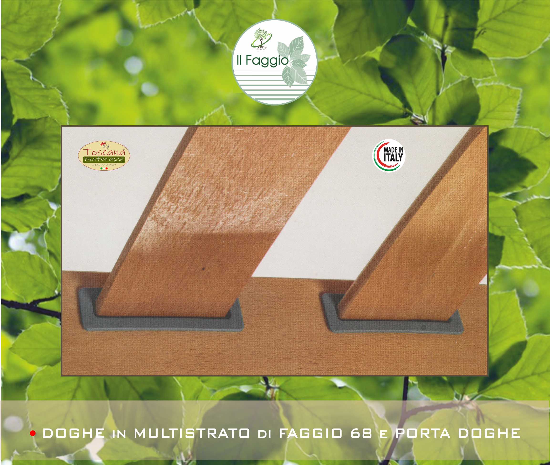 Base letto NATURAL ELETTRICA in faggio naturale eco friendly