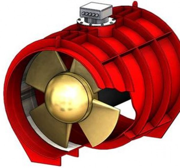 bow thruster elica di manovra tunnel con motore elettrico nel mozzo