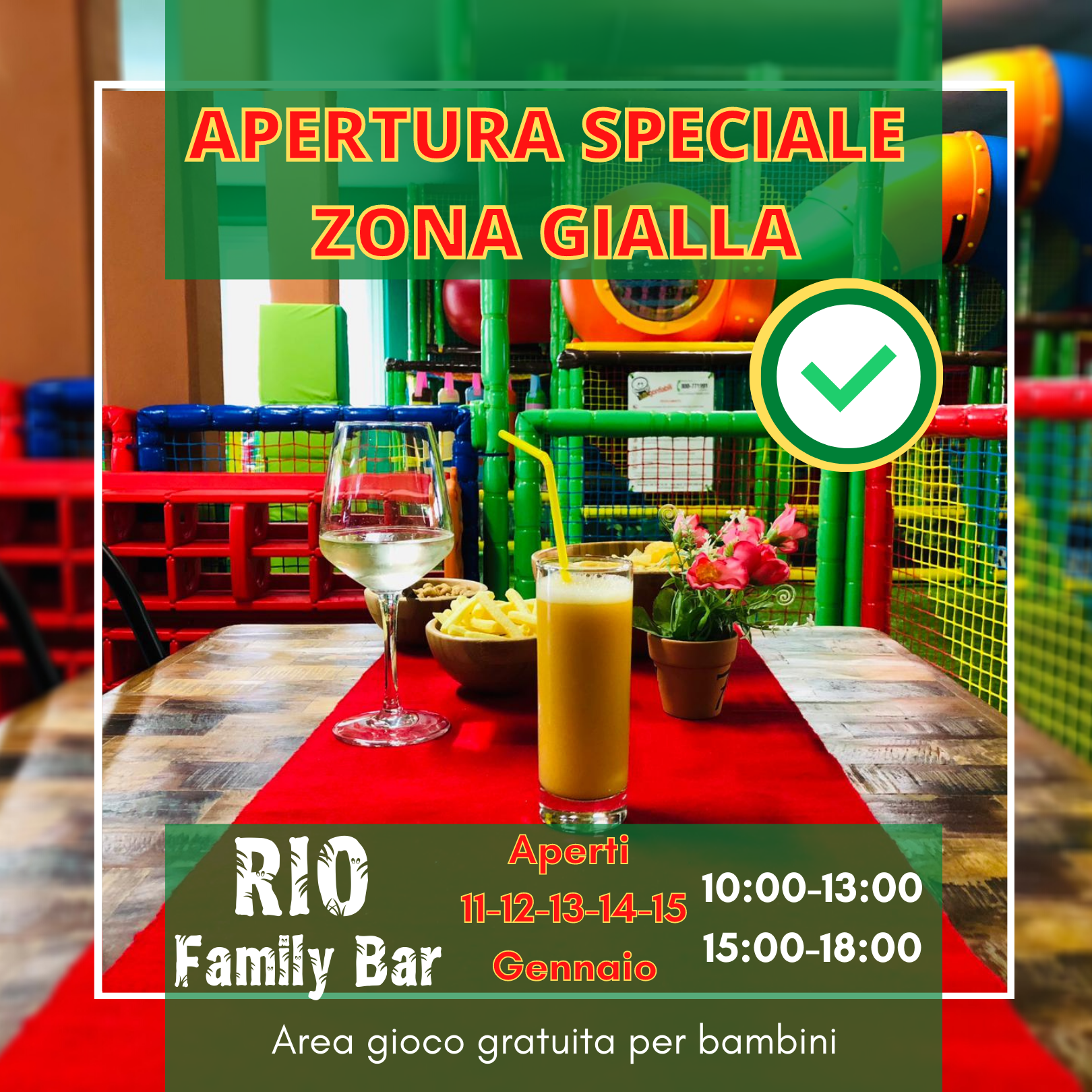 Apertura "Zona Gialla" - Riò Family Bar