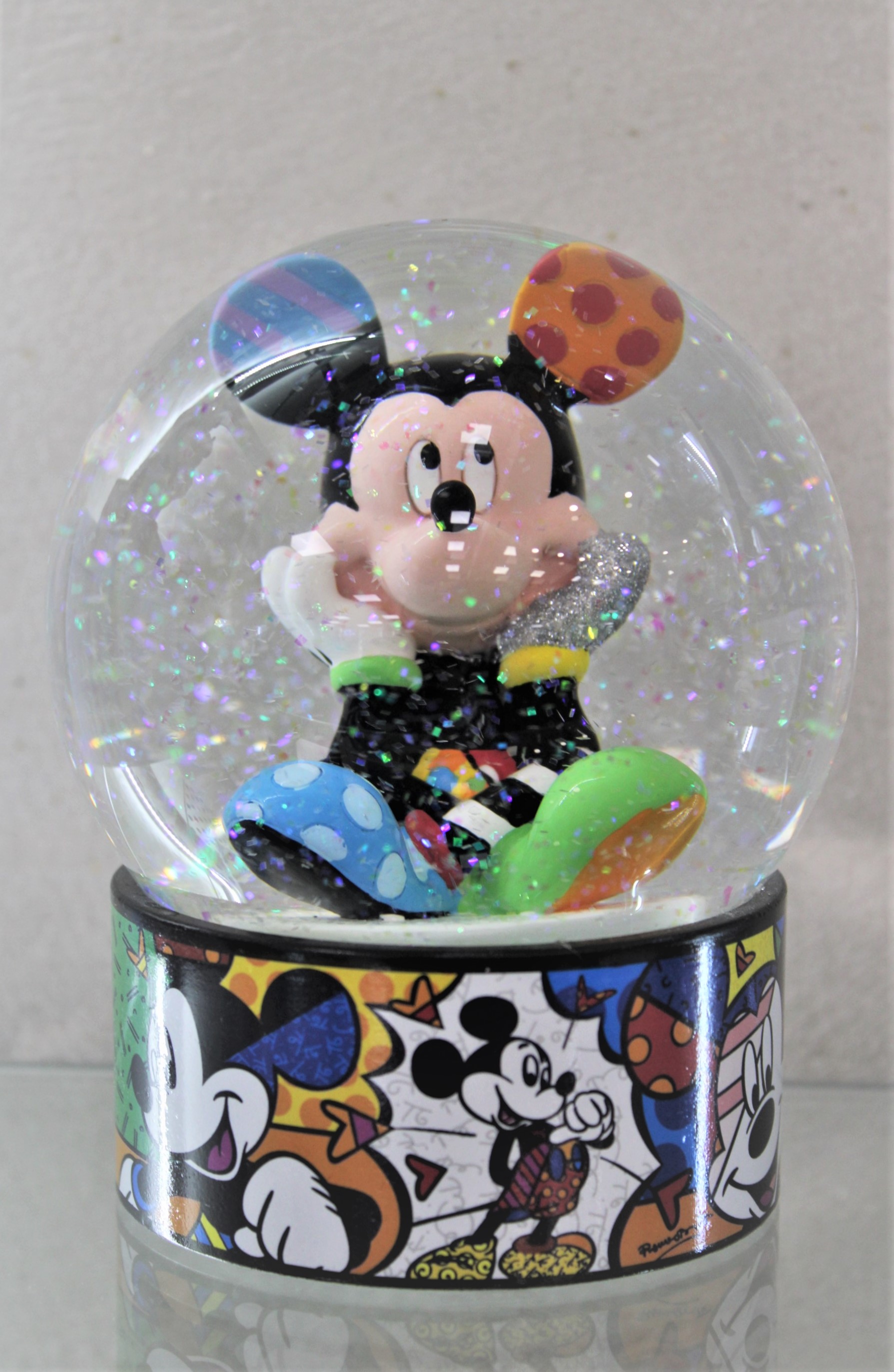 SNOWBALL TOPOLINO 10 CM - DISNEY BRITTO