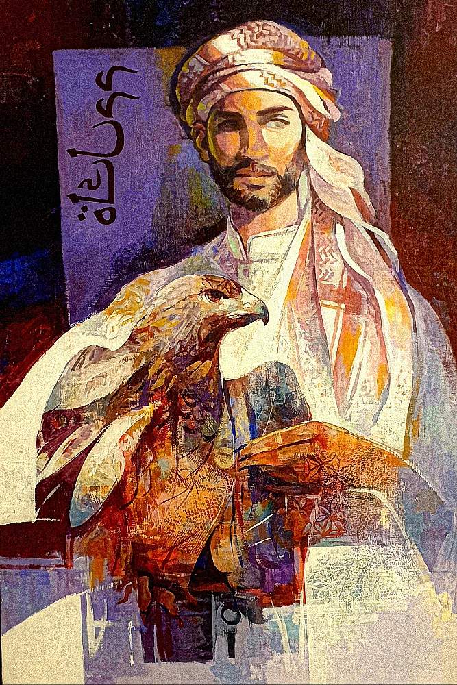 “Il principe arabo” – 2017 – acrylic on canvas – cms 80x120 – Quotation € 3500.00