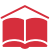 Icona di un libro con un tetto