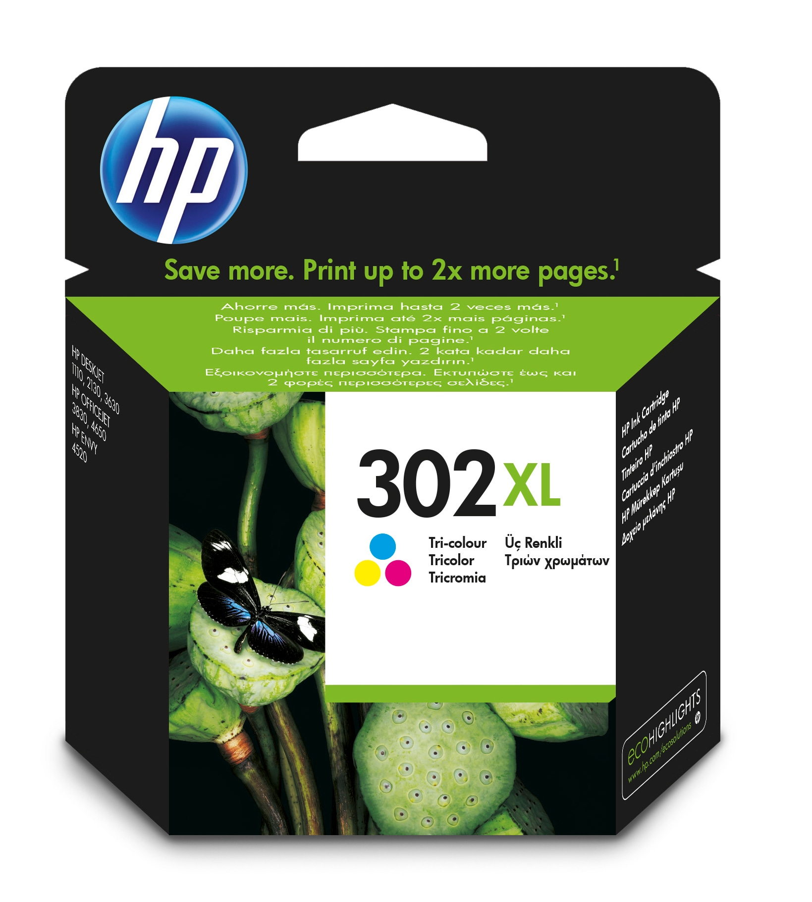 INK HP 302XL F6U67AE CMY 8ML