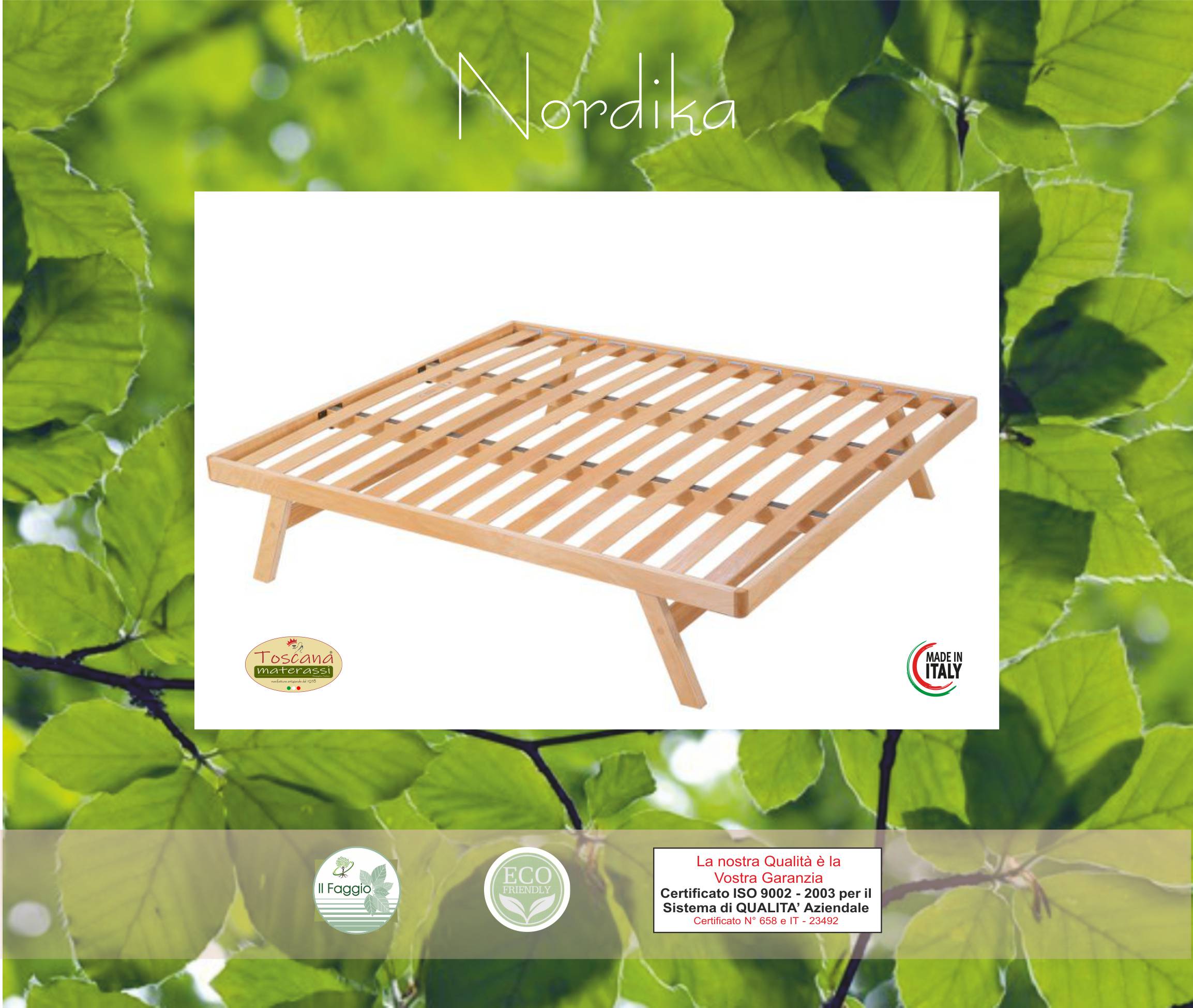 NORDIKA bed base in eco friendly natural beech