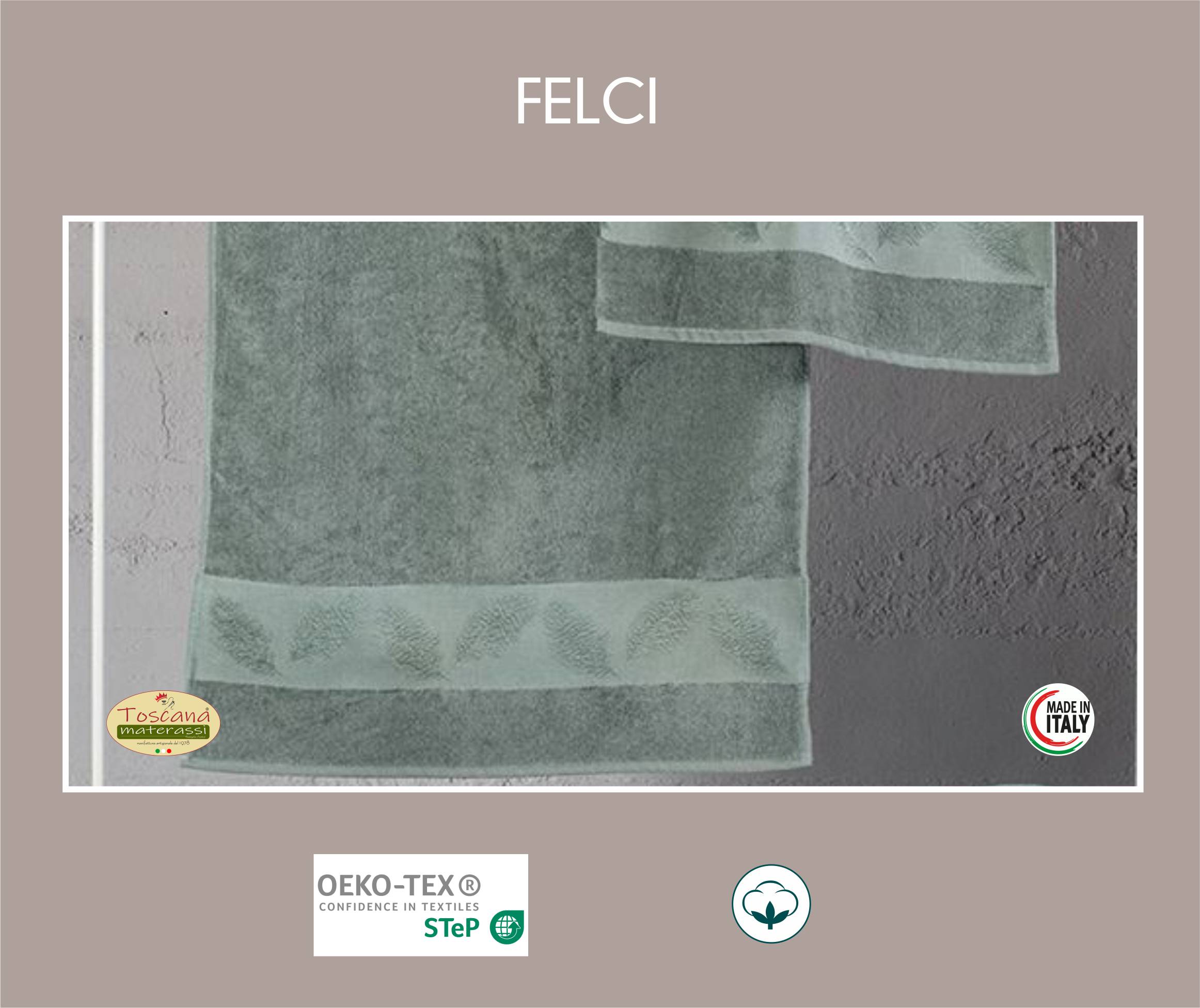 FELCI bath towel in 100% pure cotton terry