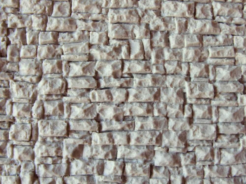 Muro in pietra di cava per modellismo scala 1:35 cm.22X13 - Krea