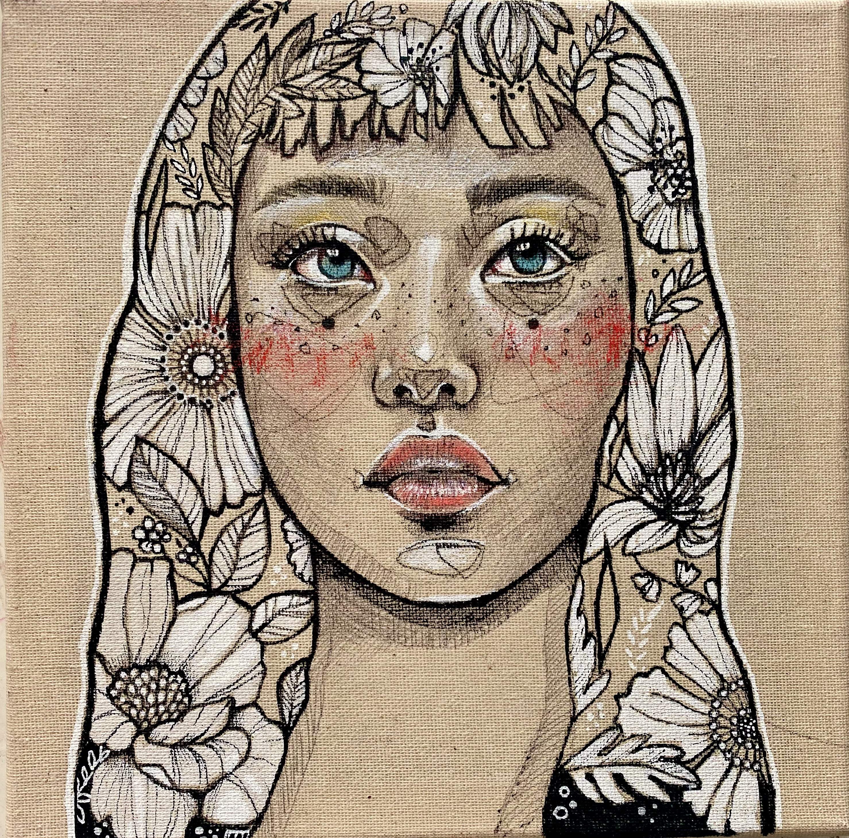 Mixed media on canvas - 25x25 cm