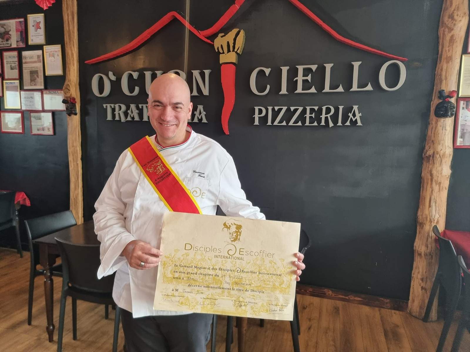 Gastronomia: Lo chef Enzo Fiore intronizzato “Discepolo d’Escoffier