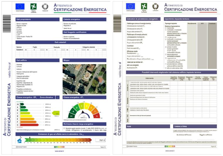 Geometra Tambuscio Brescia - Attestati di Certificazione Energetica (APE)