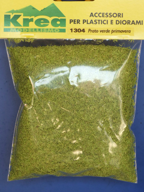 Prato turf verde primavera per plastico o diorama - Krea 1304