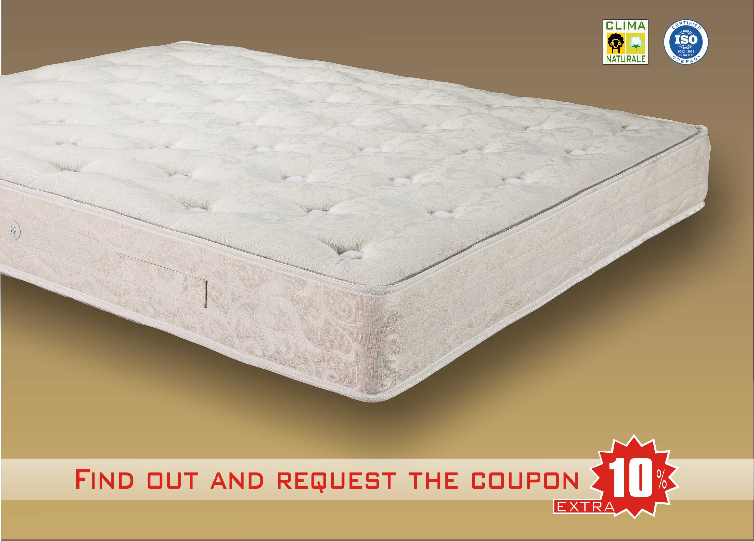 cosimo spring mattress orthopedic with wool and cotton