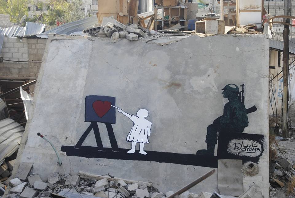 Murales per sperare: Abu Malek al-Shami, Il Banksy siriano
