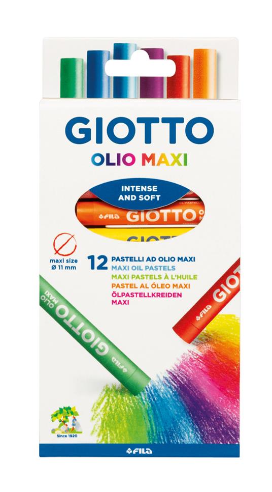 GIOTTO OLIO MAXI 12 PASTELLI AD OLIO