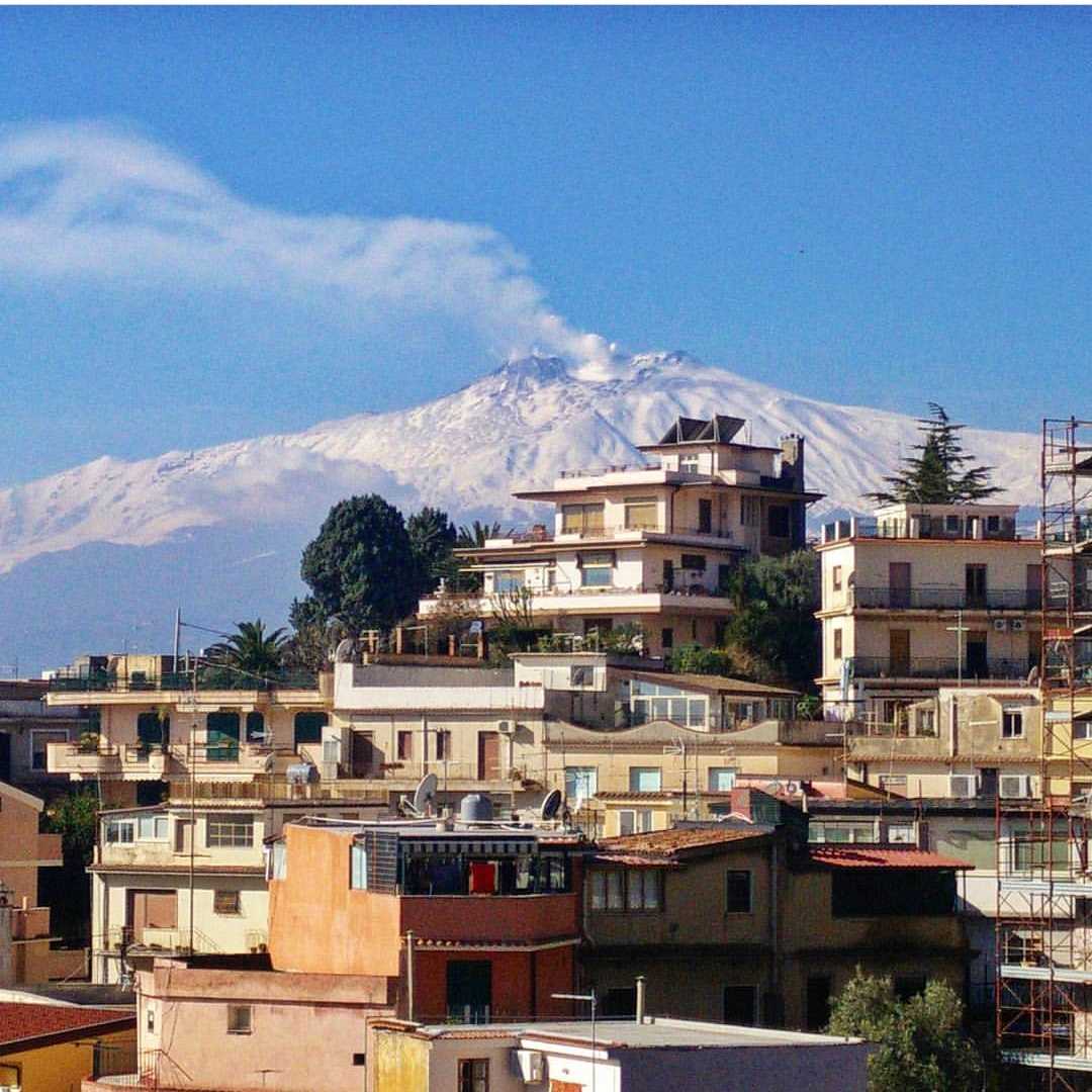 Etna view from Taormina