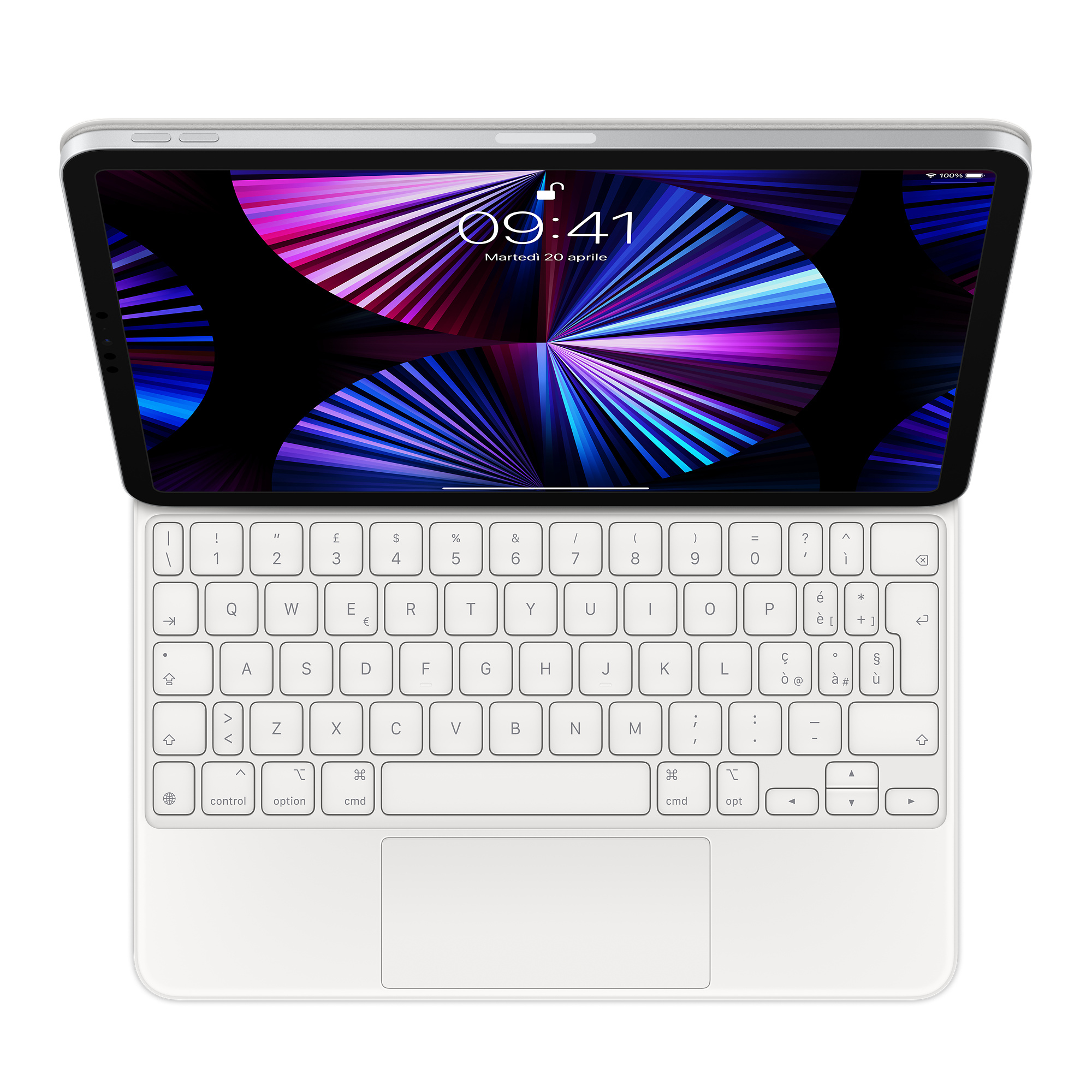 MAGIC KEYBOARD PER IPAD PRO 11 WH 3/4 GENER.E AIR 4/5 GENER. BIANCA