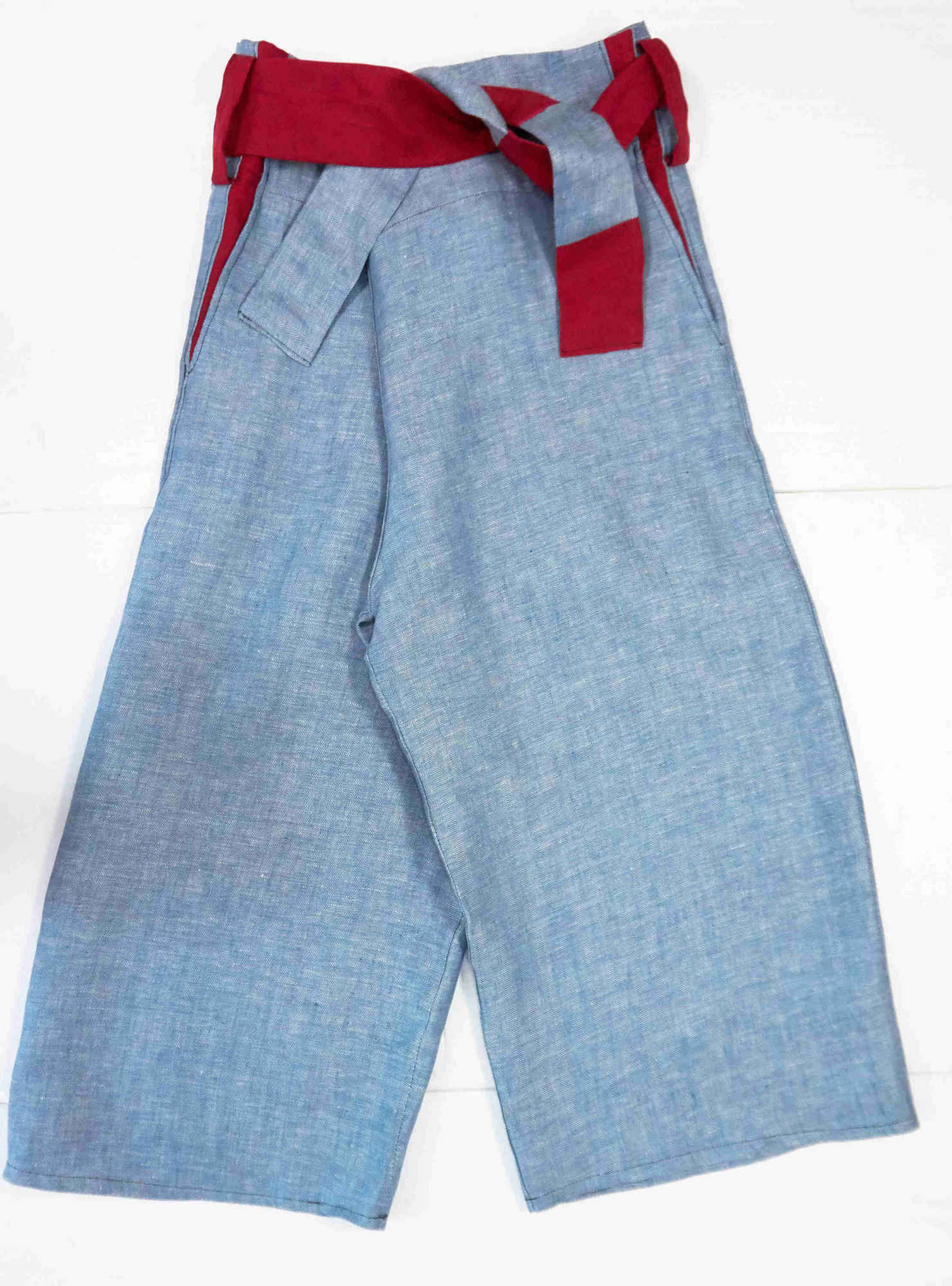 pantaloni taglia unica con lacci