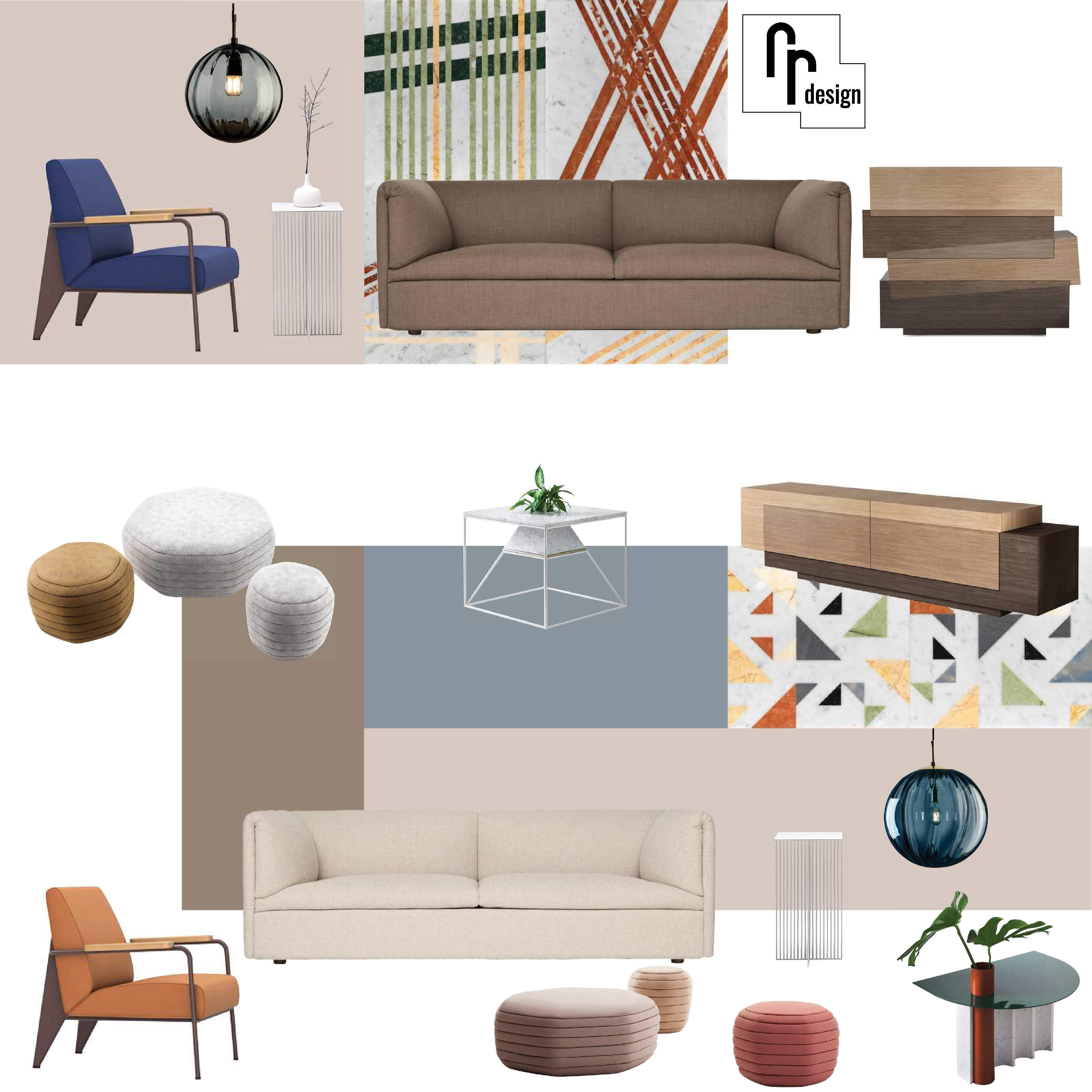SUMMER BREEZE - Living room design board