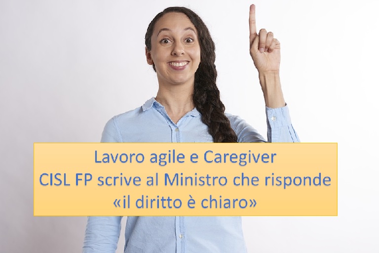 Caregiver e lavoro agile: CISL FP Verona scrive al Ministro che risponde "il diritto è chiaro"