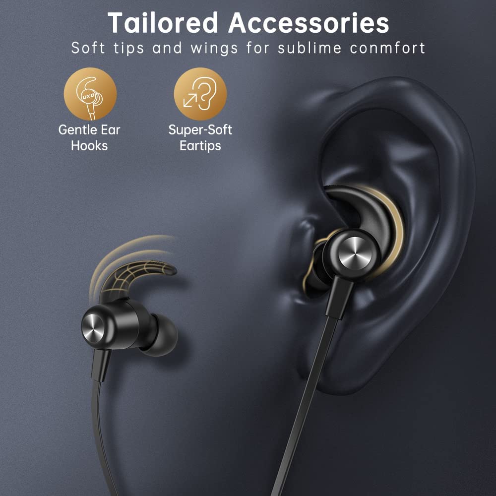 Cuffie Bluetooth, Auricolari Wireless in-ear Magnetici con 20 Ore di Tempo