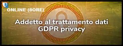 Corso Trattamento dati GDPR privacy