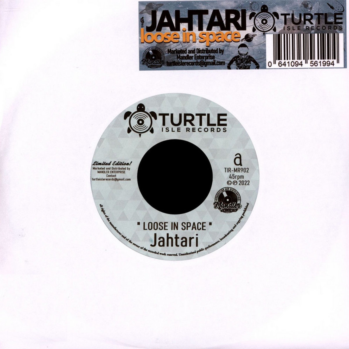 Jahtari LOOSE IN SPACE Turtle Isle Records 7 inch