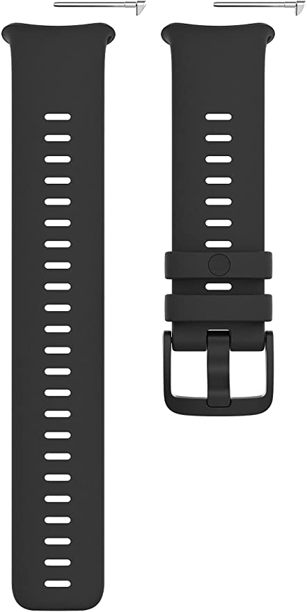 Cinturino Grit X black M/L silicone 22mm