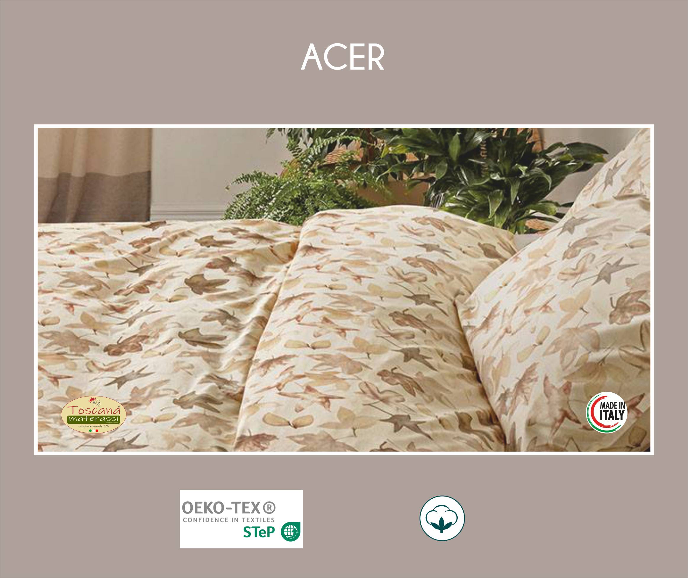 ACER Bettbezug-Set aus 100% reiner Baumwolle