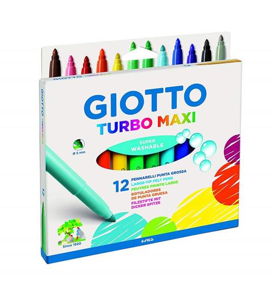 GIOTTO TURBO MAXI 12 PENNARELLI PUNTA DOPPIA