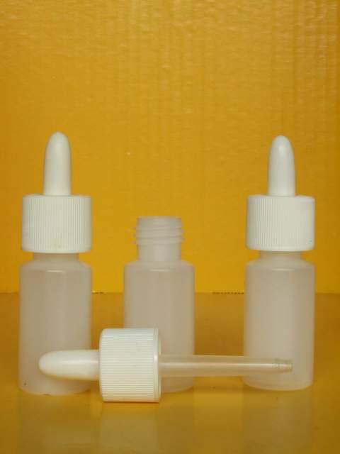 Tre contenitori-bottiglie in plastica 15 ml con contagocce - Krea -