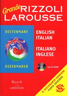 Grande dizionario Rizzoli Larousse INGLESE ITALIANO. Con CD