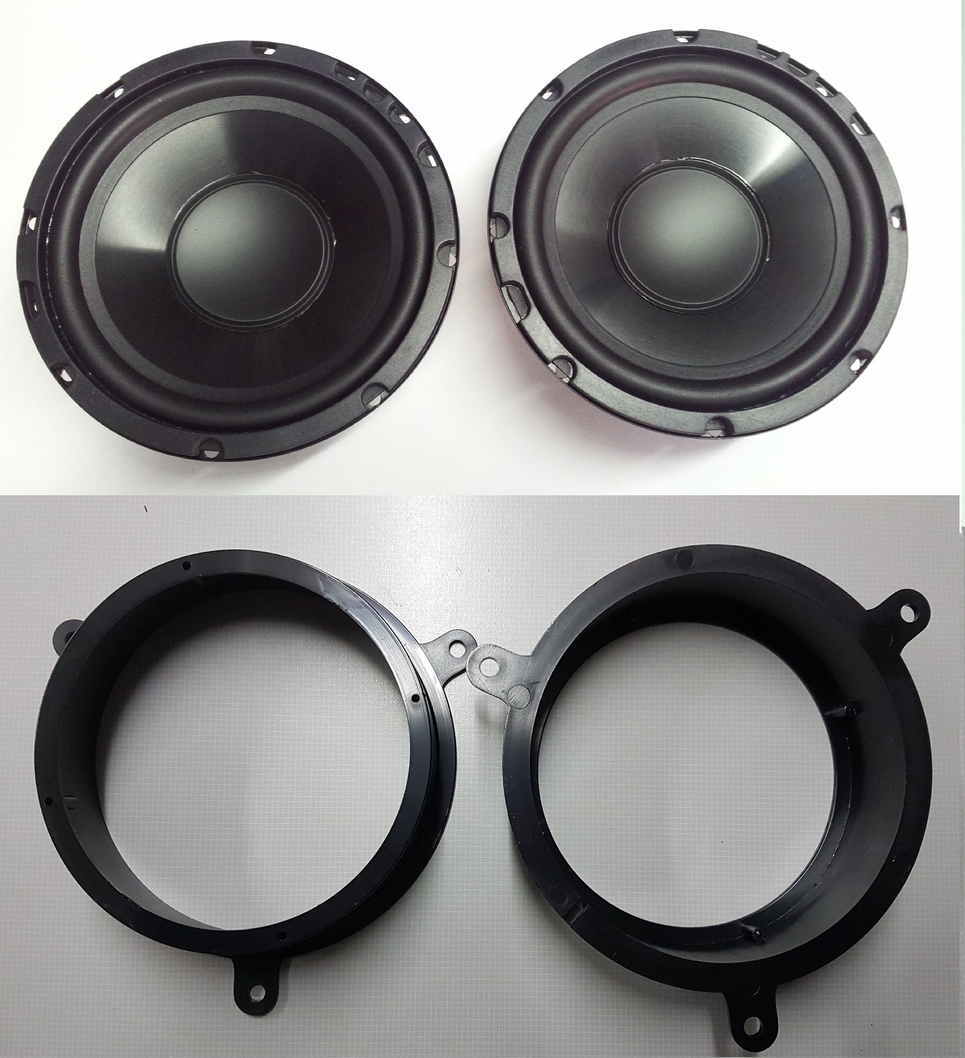 5245+0117 - DACIA-RENAULT - WOOFER POLICARBONATO-120W +SUPPORTI