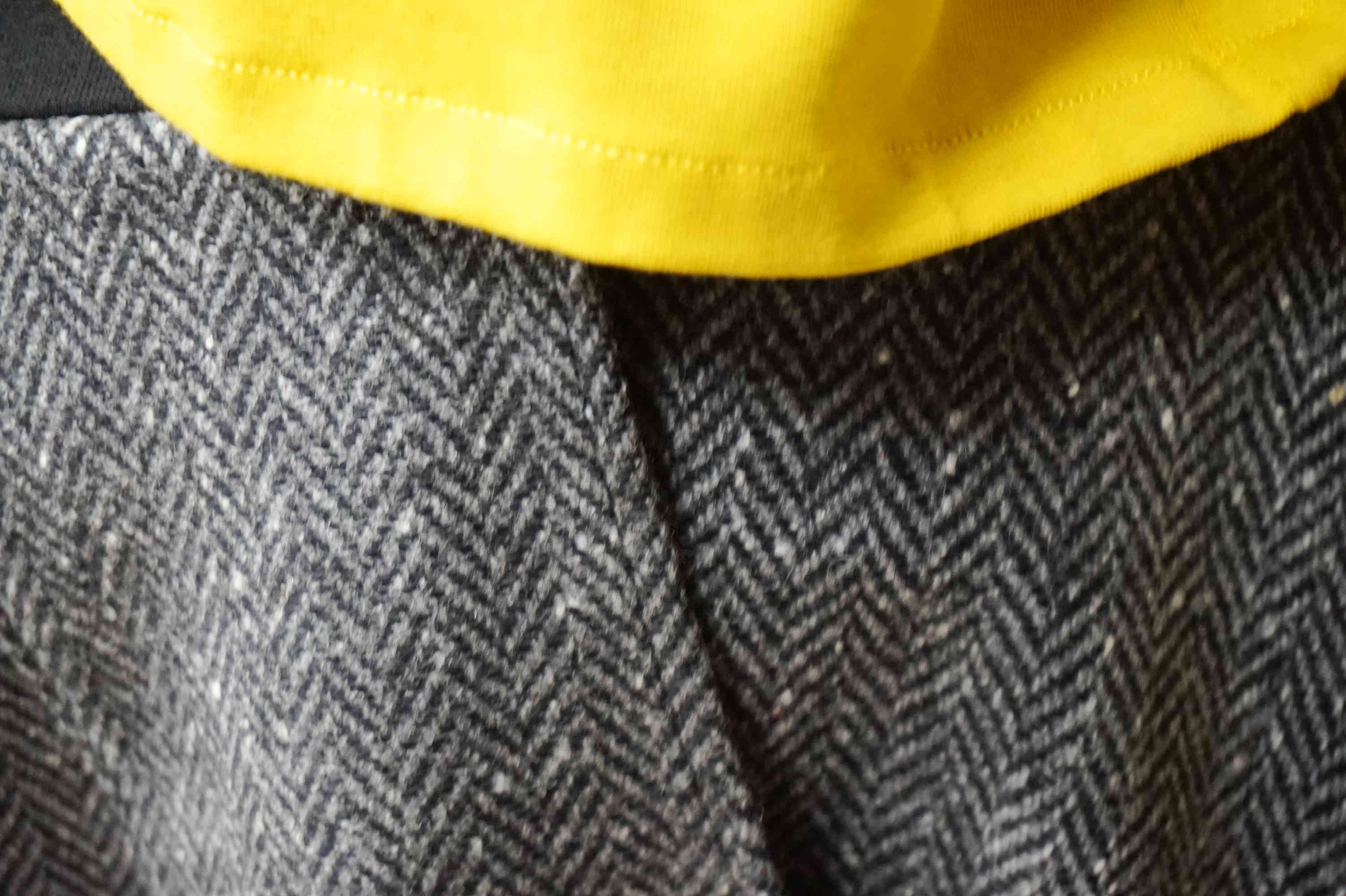 lana e fascia elastica in cotone
