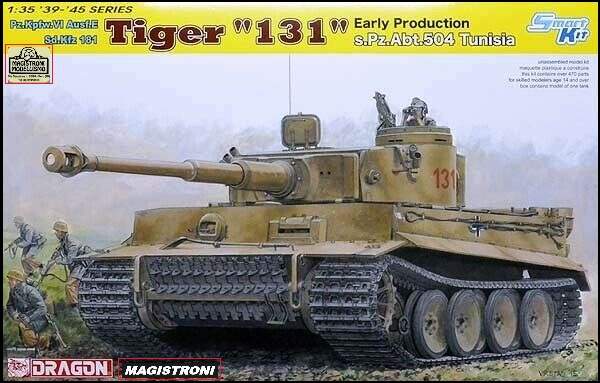 TIGER EARLY PRODUCTION "131" s.Pz.Abt.504 Tunisia