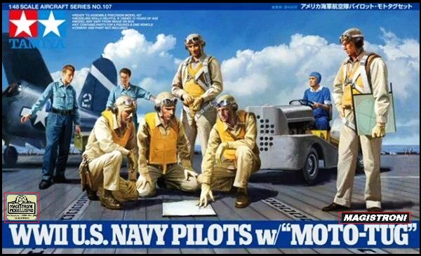 WWII U.S. NAVY PILOTS w/"MOTO TUG"