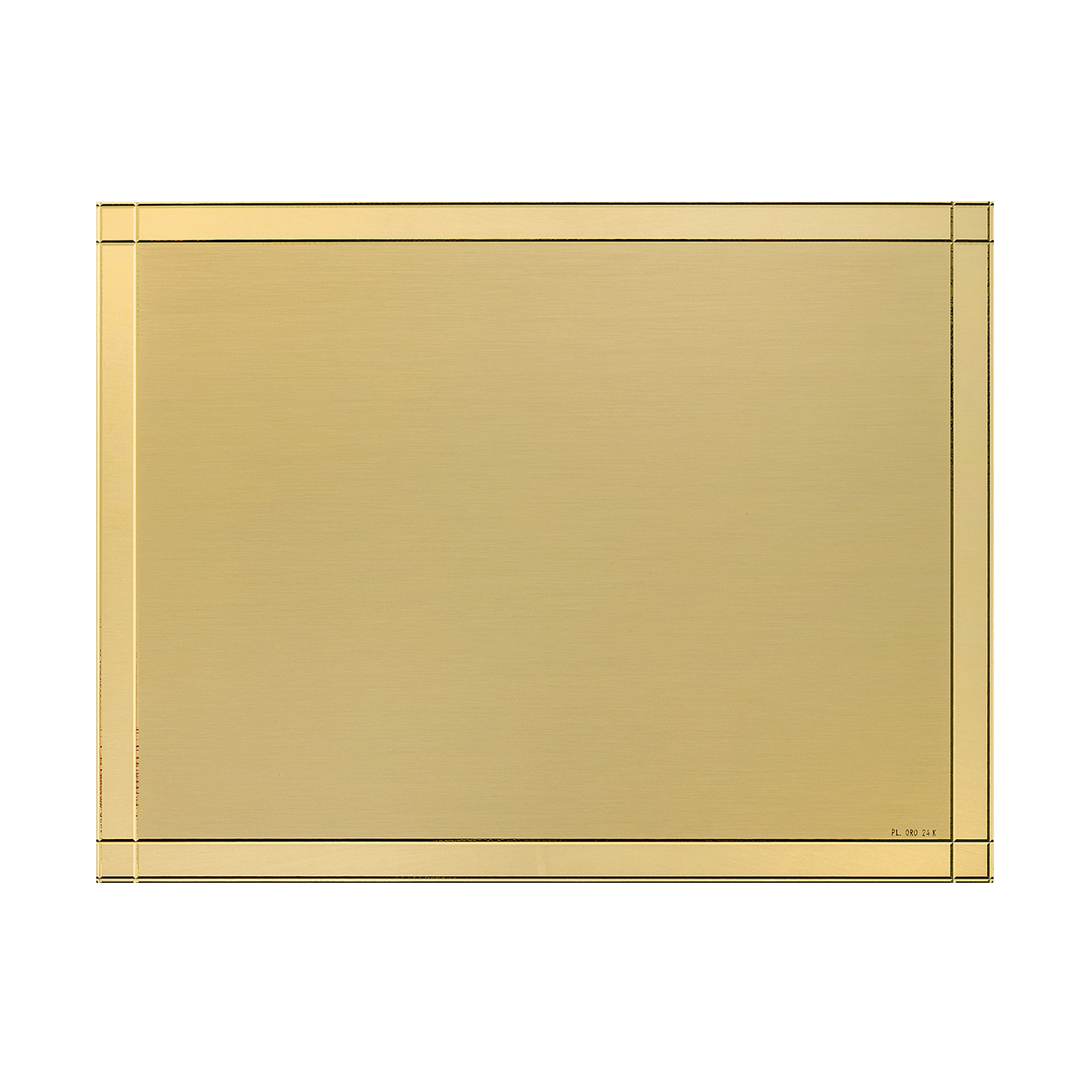 Gold Brass Plaque 24K