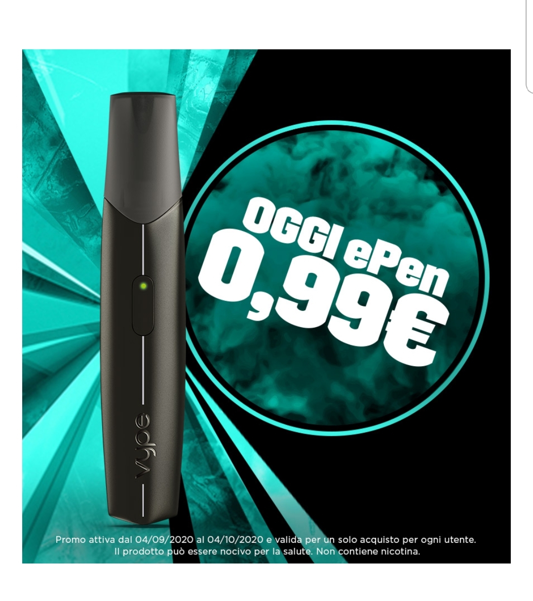 Sigaretta elettronica a 0,99€
