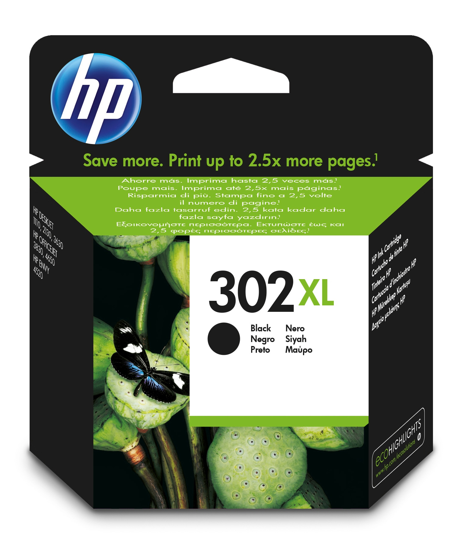 INK HP 302XL K F6U68AE 8,5ML