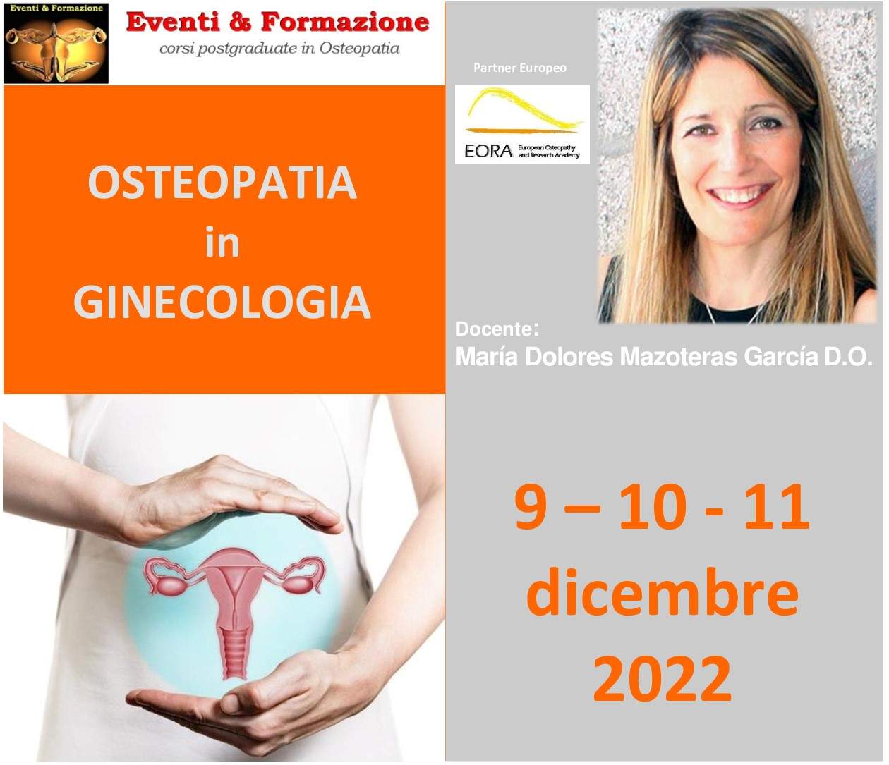 "Corso di osteopatia in Ginecologia"