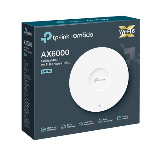 ACCESS POINT AX6000 DUAL BAND WIFI6 1P 2,5G RJ45 POE 4 ANTENNE INTERNE