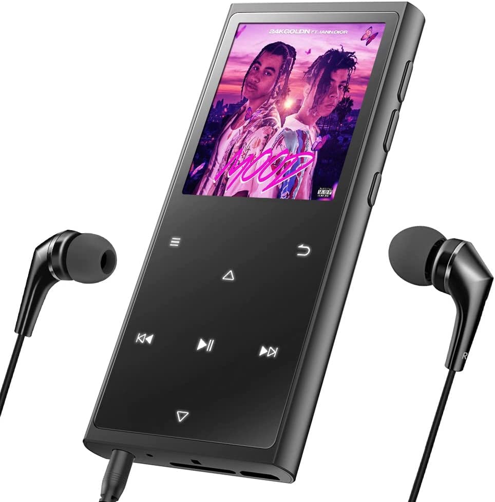 Lettore MP3 Bluetooth, 8G lettore audio portatile HiFi Lossless Sound
