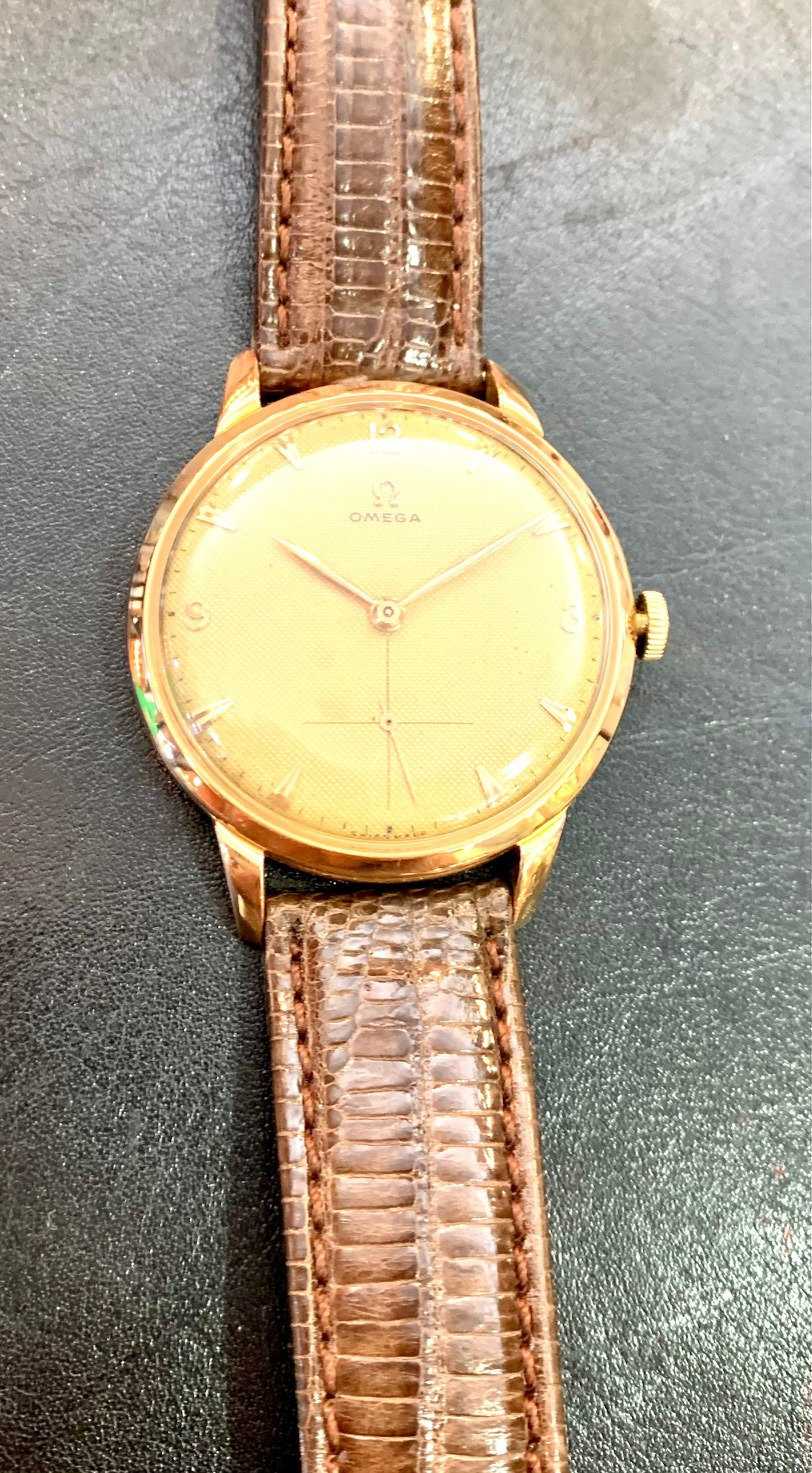 Vintage anni 50/60 , orologio Omega Bump cassa in oro