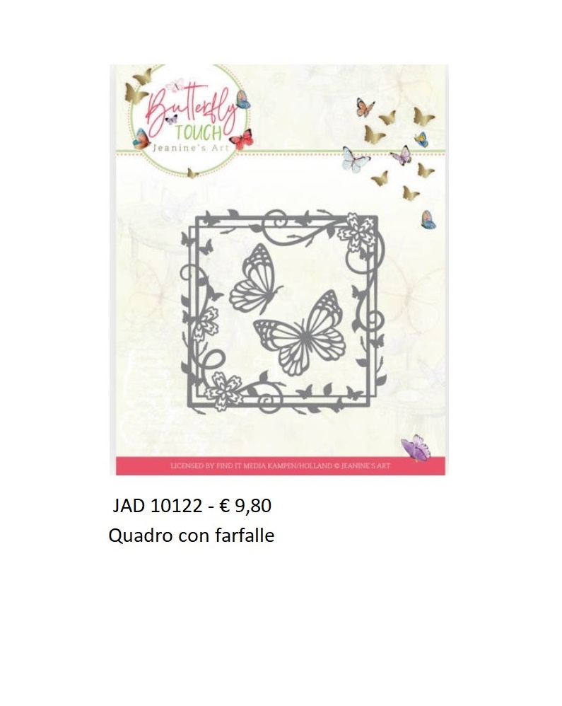 Fustelle farfalle - JAD10122 Quadro con farfalle